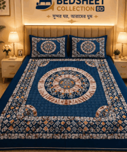 100% কটন ডিজিটাল প্রিন্টেড বেডশিট